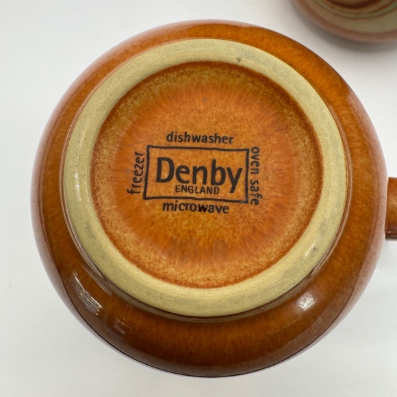 Denby England Stoneware Fire Chilli 13.5oz Mugs. Southwest inspired. - Picture 7 of 8